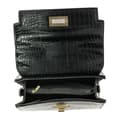 Miniatyrbild 4 av 4: Chic Elegant Crocodile Print Handväska - Gallantry Paris - The Exotic Black