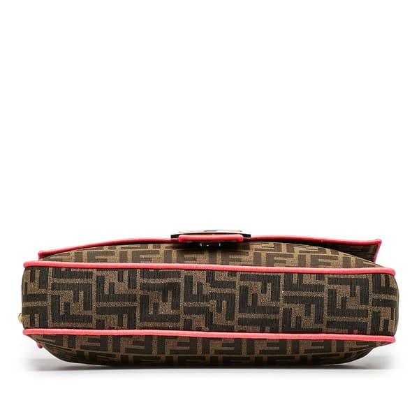 Pre-owned Fendi Fendi Zucca Beguette Brown