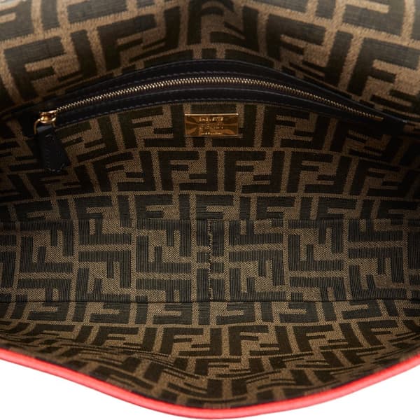 Pre-owned Fendi Fendi Zucca Beguette Brown