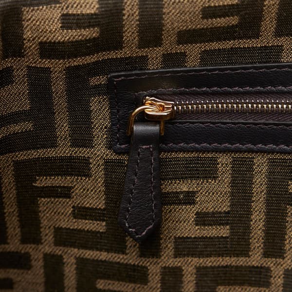 Pre-owned Fendi Fendi Zucca Beguette Brown