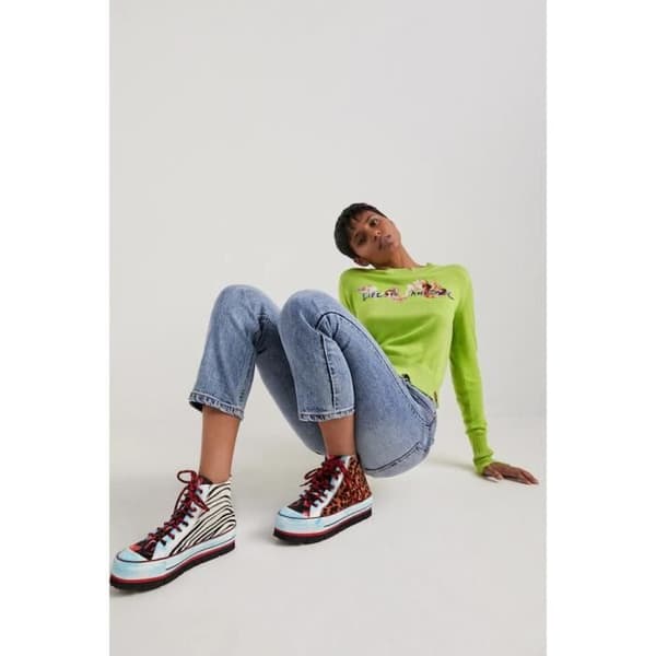 Desigual Crush Animal Print damsneakers - leopard - 39