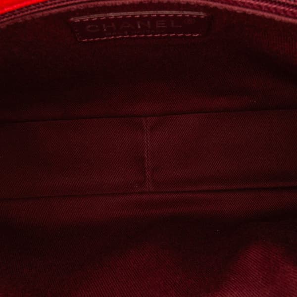 Pre-owned Chanel Small Quilted Goatskin Double Carry Waist Chain Flap Red
