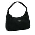 Miniatyrbilde 2 av 10: Pre-owned Prada Mini Tessuto Re-Edition 2000 Shoulder Bag Black