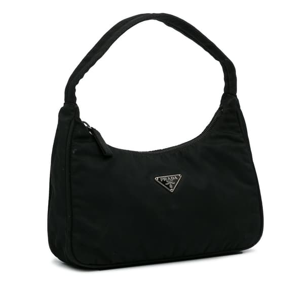 Pre-owned Prada Mini Tessuto Re-Edition 2000 Shoulder Bag Black