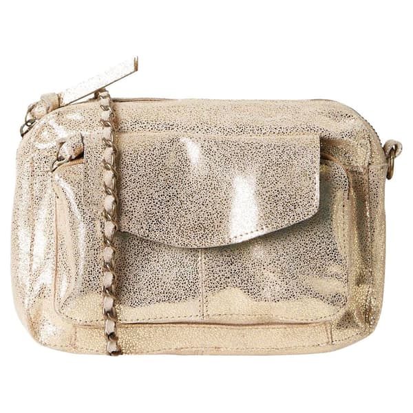 Pieces Taske Naina Leather Gylden