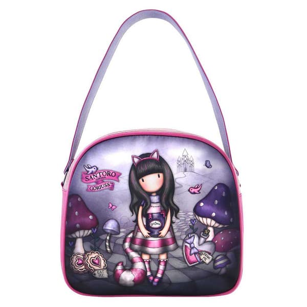 Santoro London Gorjuss Kattetaske ™ Cheshire Rosa