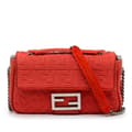 Miniatyrbilde 1 av 10: Pre-owned Fendi Midi Chain Baguette Red