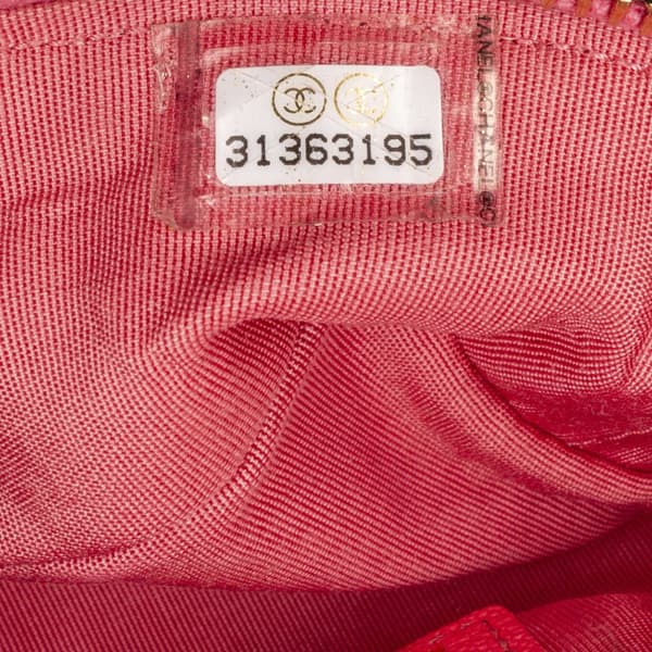 Pre-owned Chanel Micro Caviar Chain Vanity Bag Pink