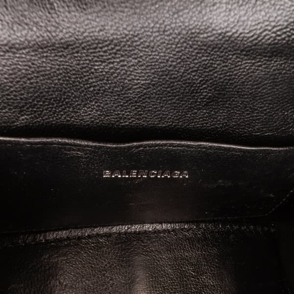 Pre-owned Balenciaga Mini Glitter Hourglass Satchel Gray