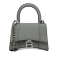 Miniatyrbild 1 av 10: Pre-owned Balenciaga Mini Glitter Hourglass Satchel Gray