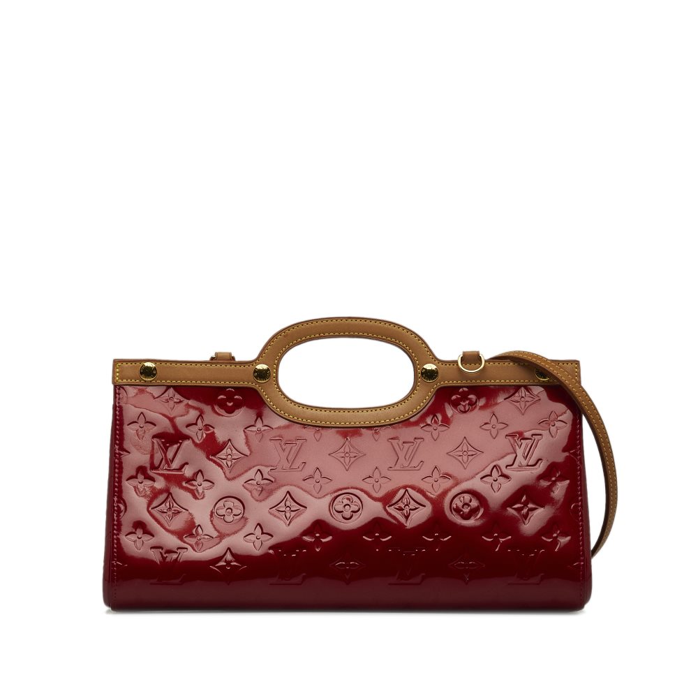 image of Pre-owned Louis Vuitton Monogram Vernis Roxbury Drive Red