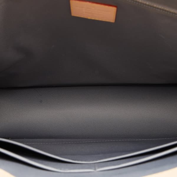 Pre-owned Louis Vuitton Monogram Vernis Mirror Sac Plat Silver