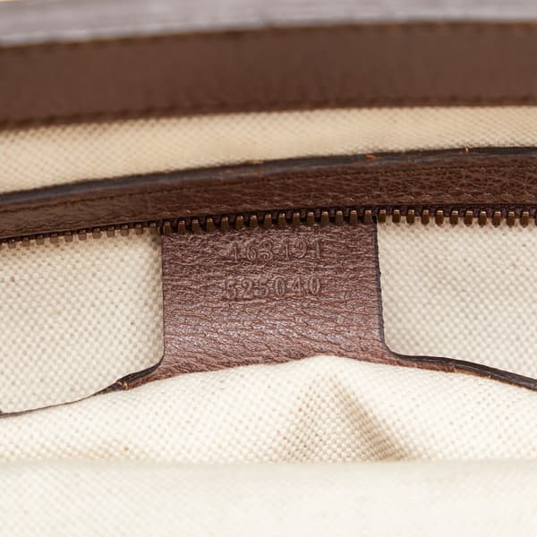 Pre-owned Gucci GG Supreme Neo Vintage Soft Tote Brown