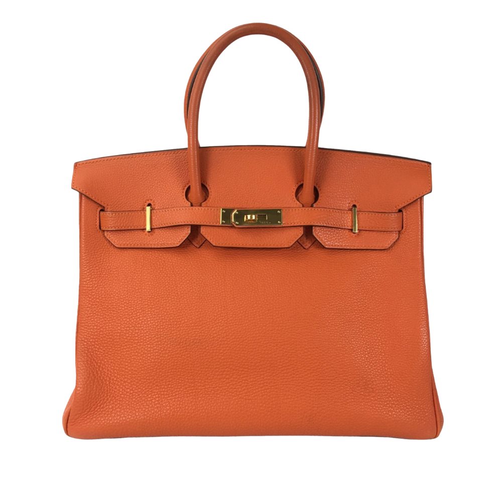 image of Pre-owned Hermes Birkin 35 Orange