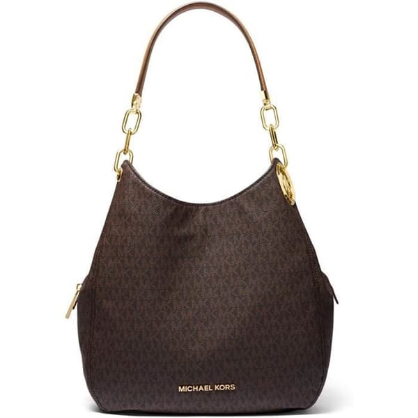 Michael Kors Lillie Stor axelväska i läder
