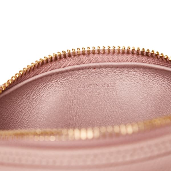 Pre-owned Celine Mini Grained Leather Chain Boston Pink