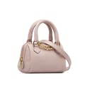 Miniatyrbillede 2 af 10: Pre-owned Celine Mini Grained Leather Chain Boston Pink