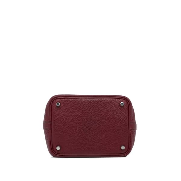 Pre-owned Hermès Clemence Picotin Lock 18 Red