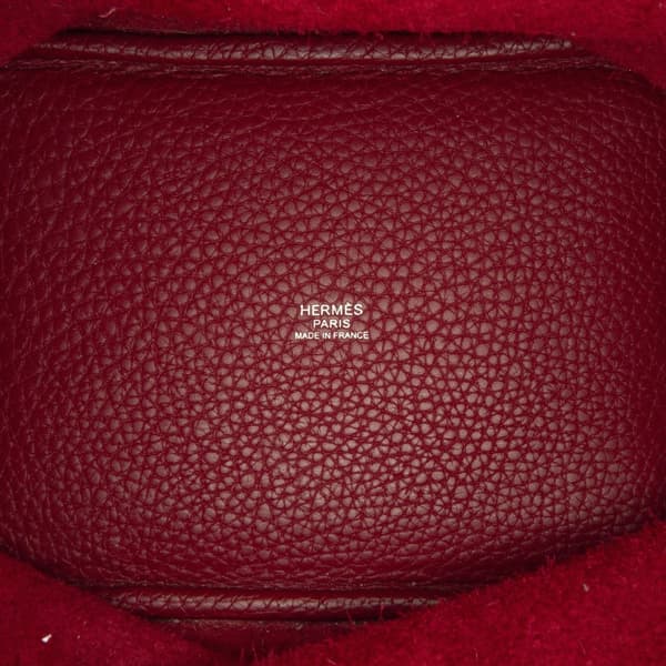 Pre-owned Hermès Clemence Picotin Lock 18 Red