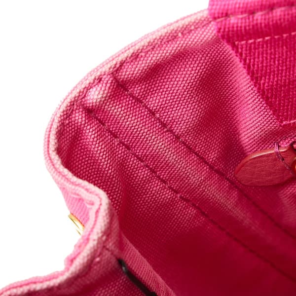 Pre-owned Prada Small Canvas Canapa Logo Satchel Pink