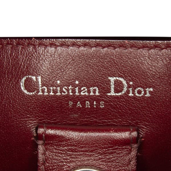 Pre-owned Dior Medium Embroidered Diorissimo Satchel Blue