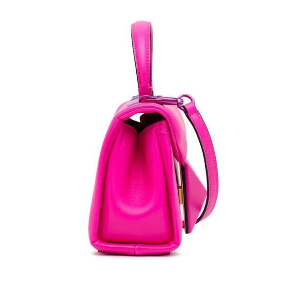 Pre-owned Valentino Mini One Stud Satchel Pink