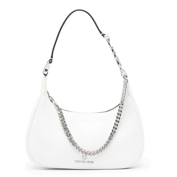 Michael Kors Skuldertaske Pebble Emb Hvid