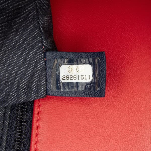 Pre-owned Chanel Small Lambskin Elegant Chain Single Flap Red