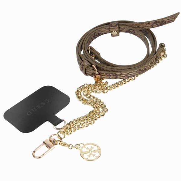 Smartphone Axelrem Sladd Längd 150cm med Universal Hook Guess Ljusbrun