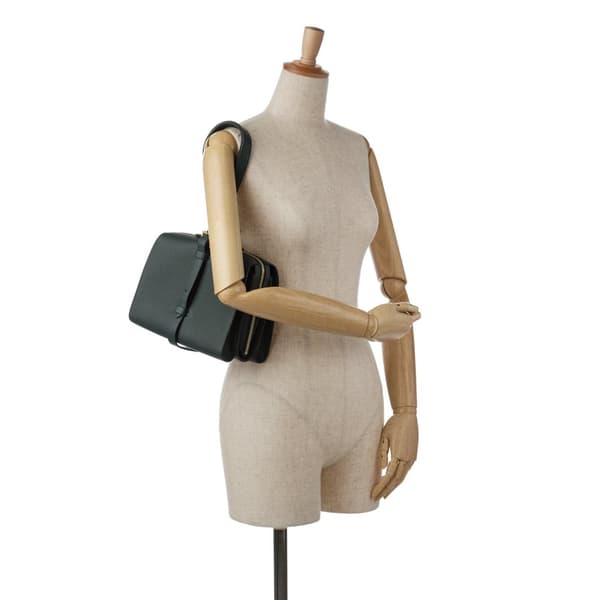Pre-owned Hermès Togo and Swift Simone Green