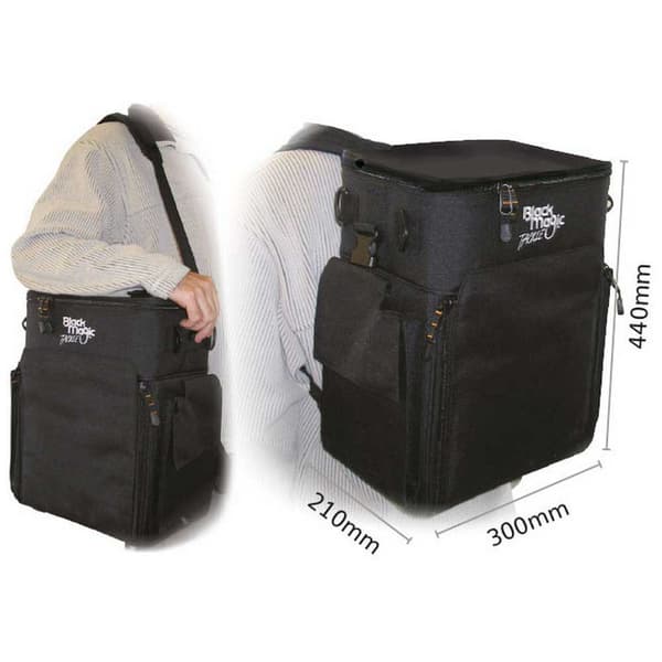 Black Magic Eristetty Tackle Stack Musta 30 x 44 x 21 cm