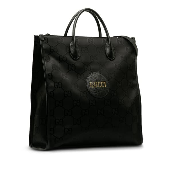 Pre-owned Gucci GG Econyl Off The Grid Convertible Tote Black