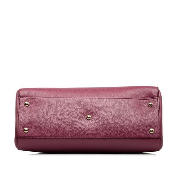 Pre-owned Gucci Lady Dollar Satchel Pink