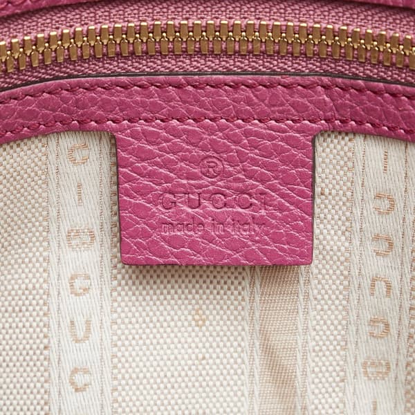 Pre-owned Gucci Lady Dollar Satchel Pink