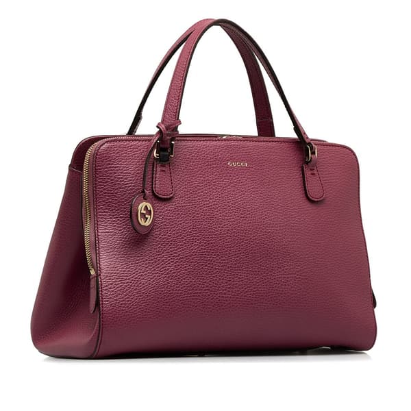 Pre-owned Gucci Lady Dollar Satchel Pink