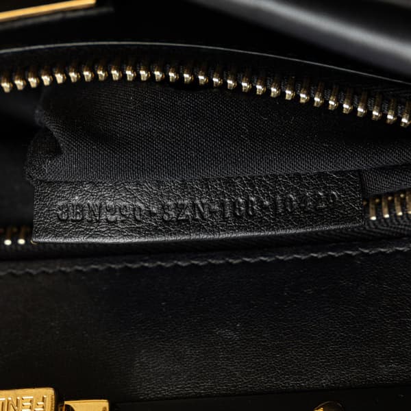 Pre-owned Fendi Medium Peekaboo Satchel Black
