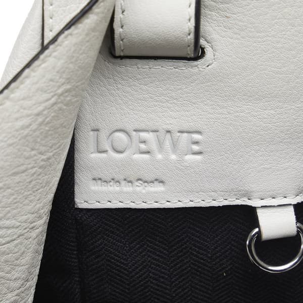 Pre-owned LOEWE Small Hammock Bag White