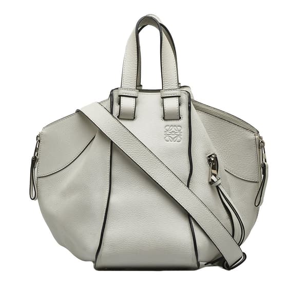 Pre-owned LOEWE Small Hammock Bag White