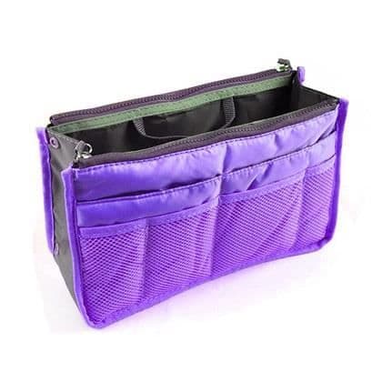 Väskorganisator - Ej specificerad - Lila - 30x18,5x8,5cm - 12 fack - Maskintvättbar