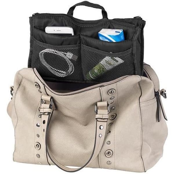 Väskaorganisatör - X-CASE - Svart - 13 fickor - 100% polyester - 29 x 17 x 9 cm