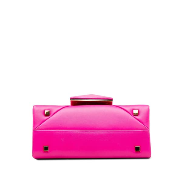 Pre-owned Valentino Mini One Stud Satchel Pink