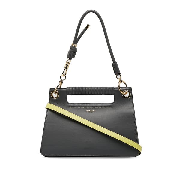 Pre-owned Givenchy Small Leather Whip Satchel Gray