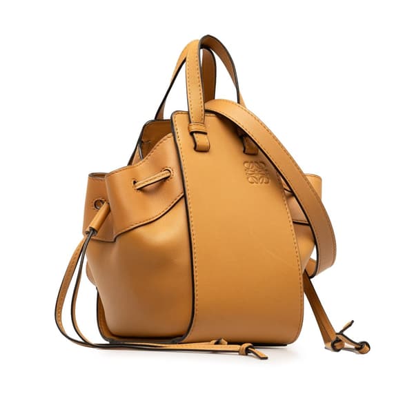 Pre-owned LOEWE Mini Hammock Bag Brown