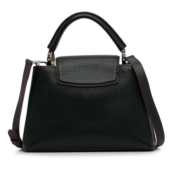 Pre-owned Louis Vuitton Taurillon Capucines BB Black