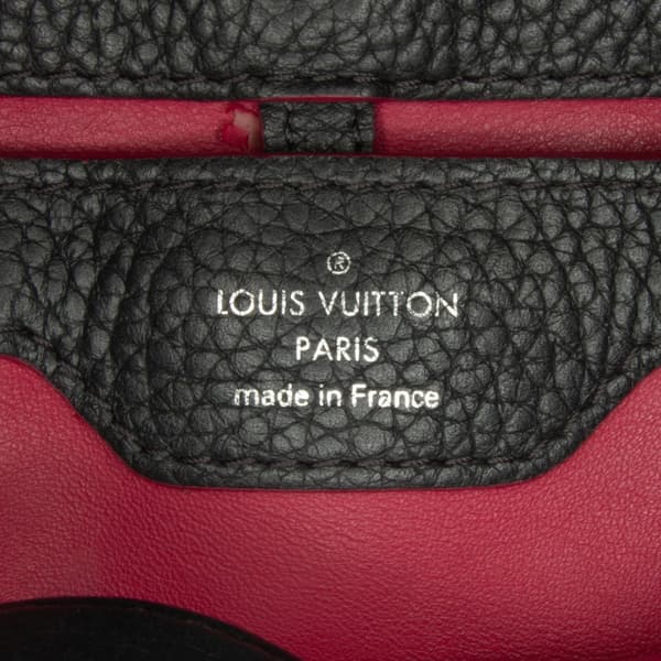 Pre-owned Louis Vuitton Taurillon Capucines BB Black