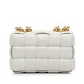 Pikkukuva 4 / 10: Pre-owned Bottega Veneta Nappa Intrecciato Padded Chain Cassette Satchel White