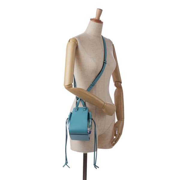 Pre-owned LOEWE Paula's Ibiza Mini Hammock Blue