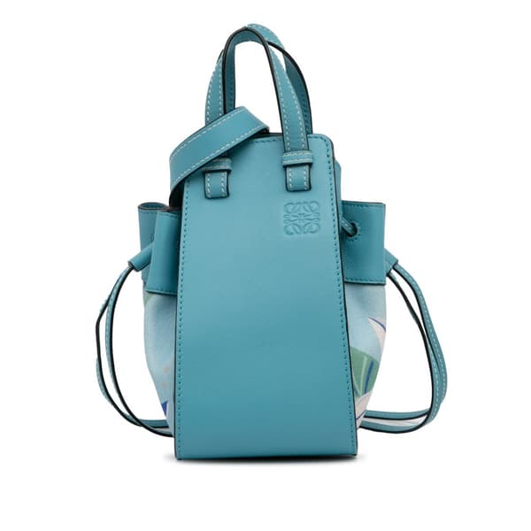 Pre-owned LOEWE Paula's Ibiza Mini Hammock Blue