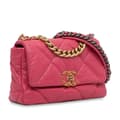 Pikkukuva 2 / 10: Pre-owned Chanel Medium Lambskin 19 Flap Pink