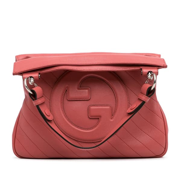 Pre-owned Gucci Small Blondie Satchel Pink